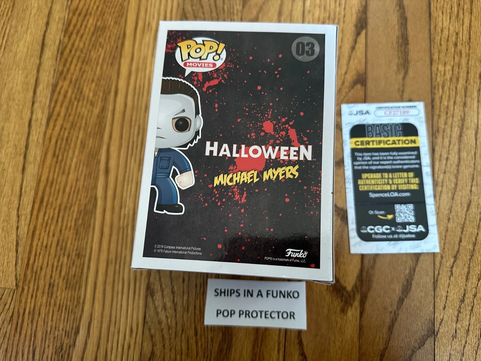 PJ Soles — Funko Pop Movies Halloween "Michael Myers"- #03 Signed Auto PJ Soles, JSA COA, изображение 4