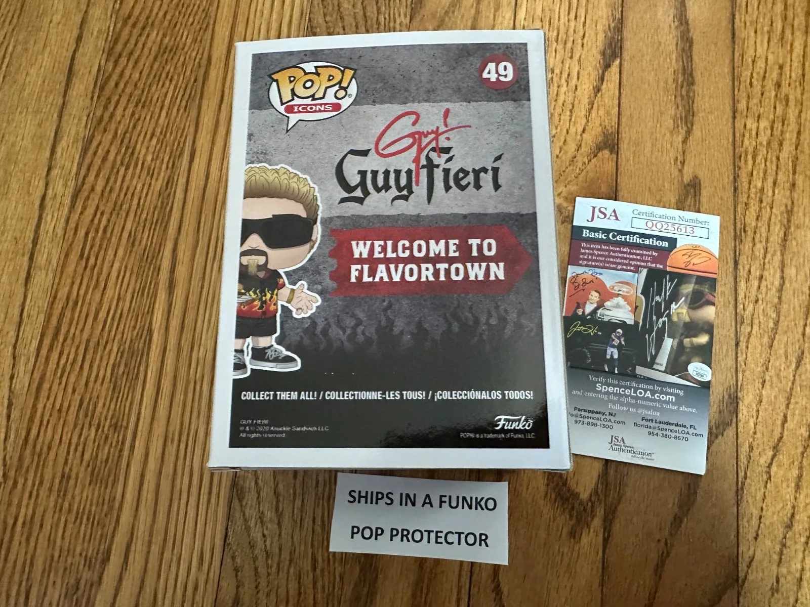 Guy Fieri — Funko Pop Icons "Guy Fieri" #49 Signed by Guy Fieri JSA COA, изображение 4