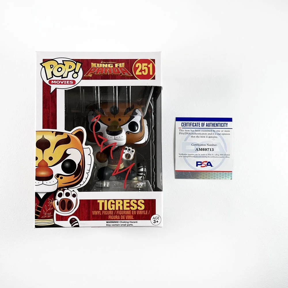 A Star — Angelina Jolie Kung Fu Panda Funko Pop Hand Signed Autographed PSA/DNA COA