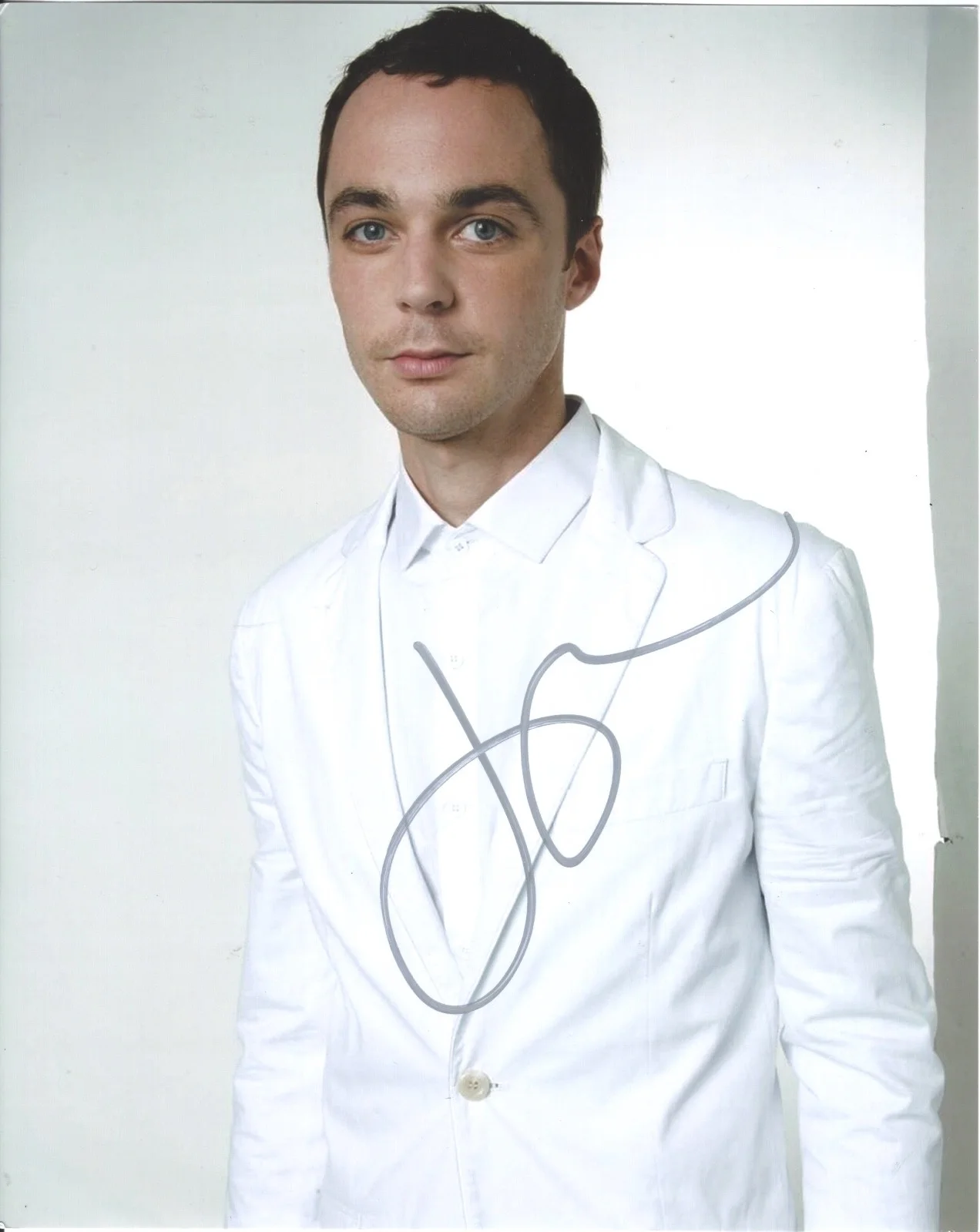 jim parsons — Jim Parsons signed 8x10 photo. Big Bang Theory - Boys in the Band