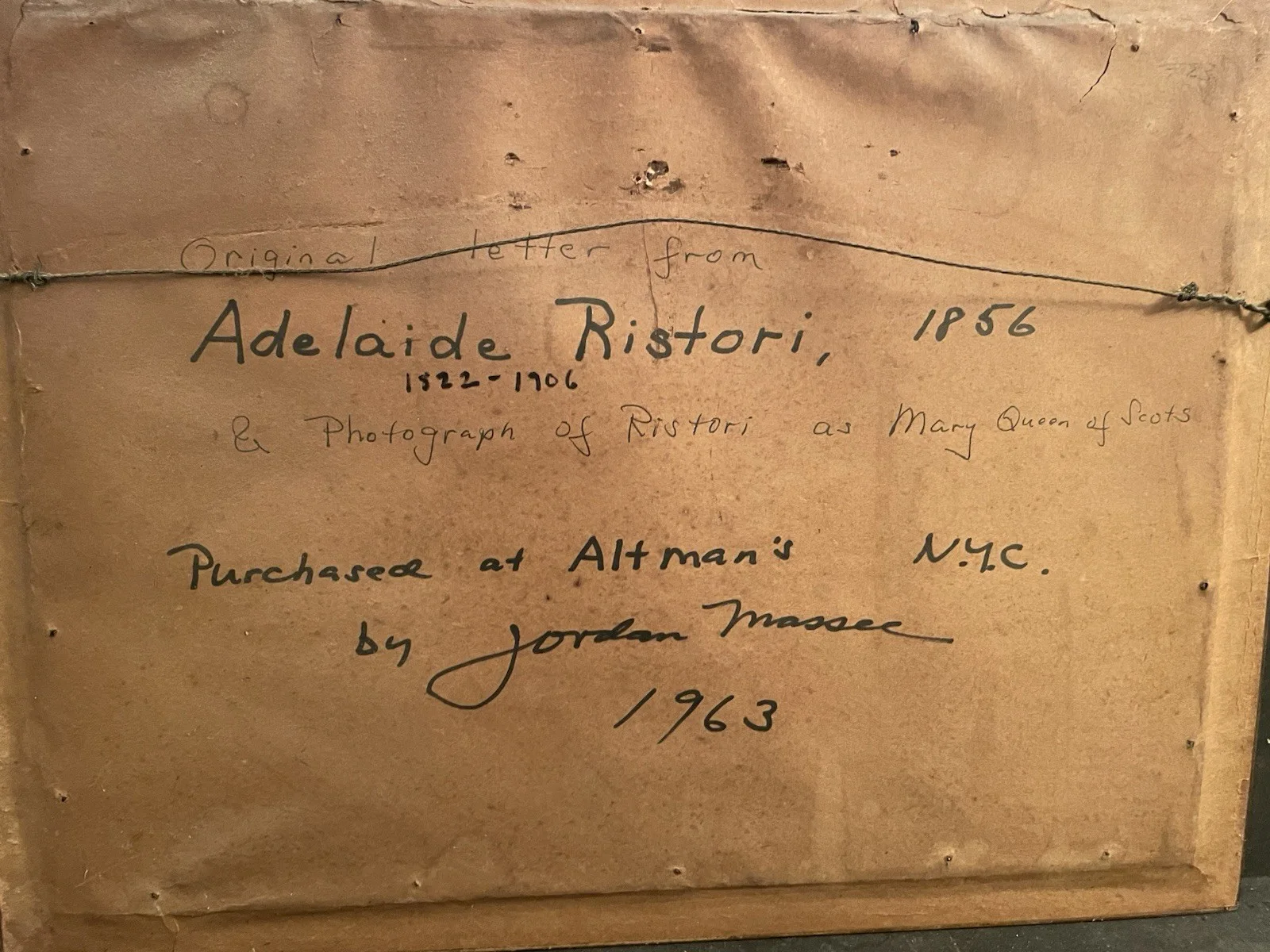 Adelaide Ristori Italian Opera Singer Photo & Signed Letter, изображение 2