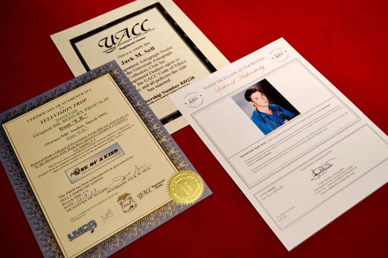 NOAH WYLE E.R. Signed AUTOGRAPH Pix with DR. ROSS Prop er RX COA, PITT tv show!, изображение 4