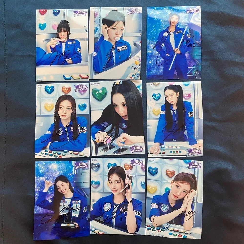 TWICE — TWICE Autographed Signed Photo Love Universe 4*6 K-POP Gifts Collection, image 2