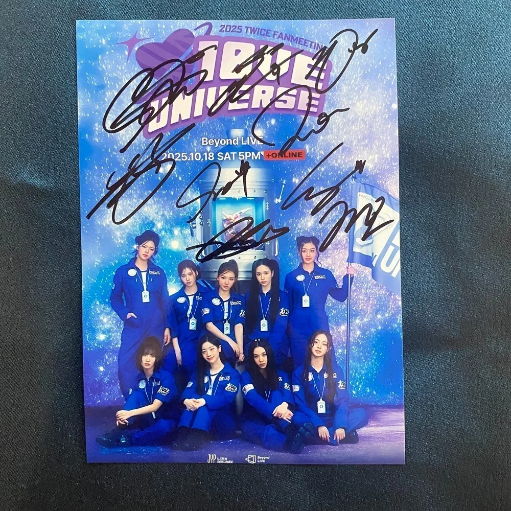 TWICE — TWICE Autographed Signed Photo Love Universe 4*6 K-POP Gifts Collection, image 3