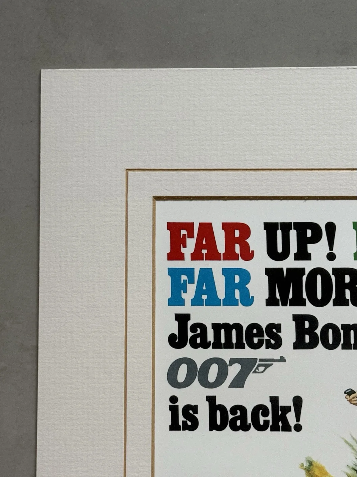 A3 mount James Bond On Her Majesty’s Secret Service OHMSS print, изображение 2