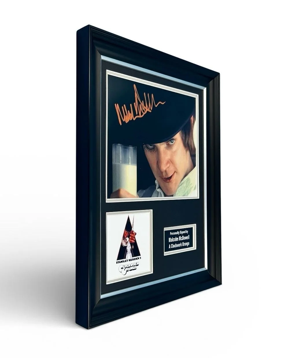 Malcolm McDowell Signed Photo Framed & COA A Clockwork Orange Movie Poster Auto, изображение 2