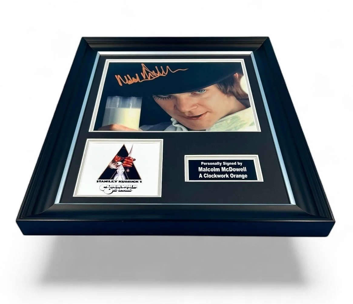 Malcolm McDowell Signed Photo Framed & COA A Clockwork Orange Movie Poster Auto, изображение 4