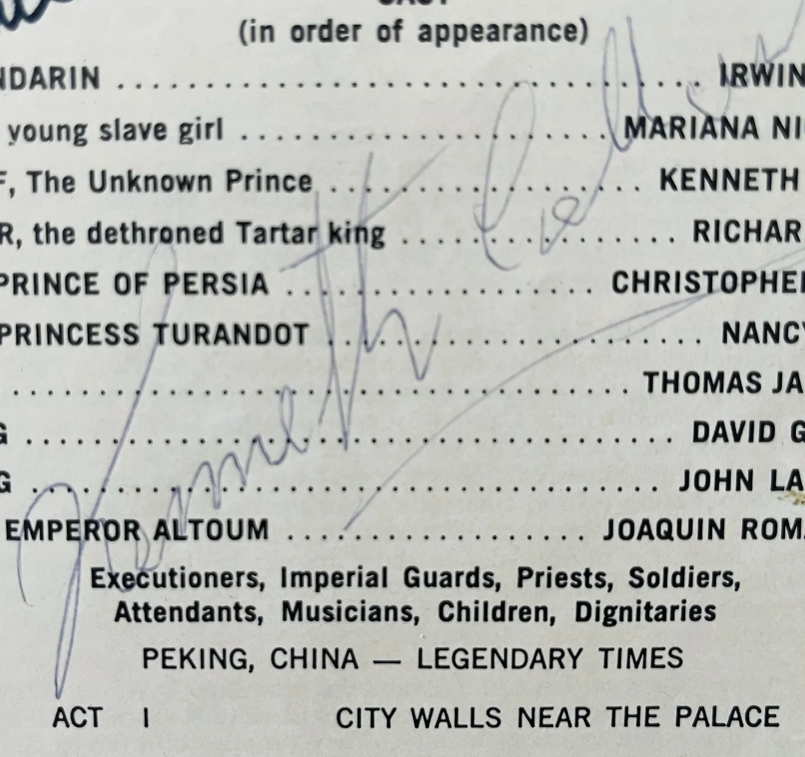 Nancy Tatum Kenneth Collins Mariana Niculescu Autographed Program Opera, image 4