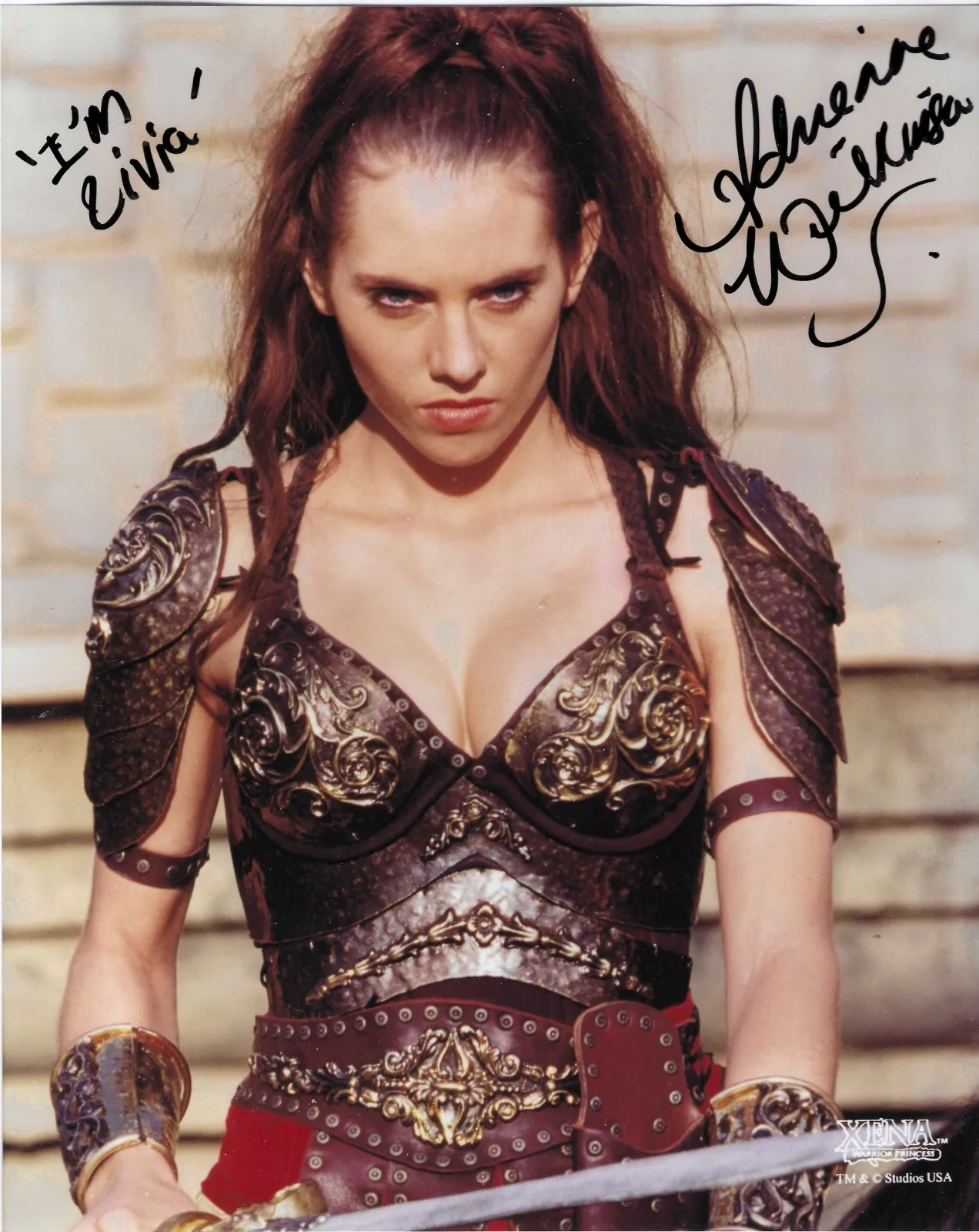 Paris Jefferson, Adrienne Wilkinson — XENA actors signed PARIS JEFFERSON & ADRIENNE WILKINSON each with UACC COA 8x10, изображение 5