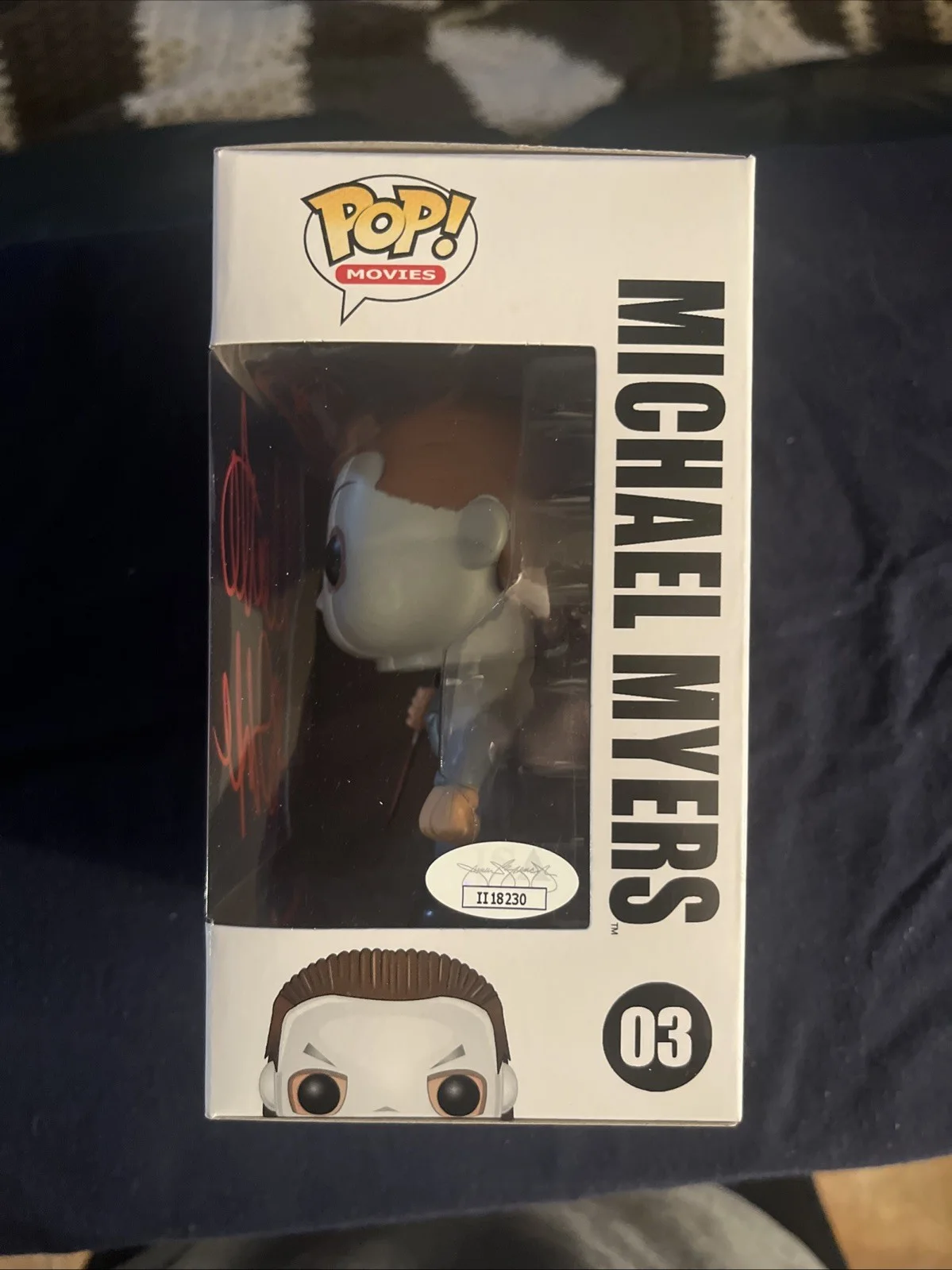 NICK CASTLE — Nick Castle Signed Michael Myers Funko Pop JSA COA Halloween The Shape #03, image 3