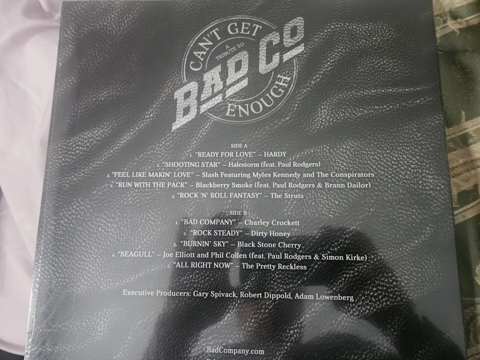 Bad Company signed insert to Album Can't Get Enough PAUL RODGERS & SIMON KIRKE, изображение 4