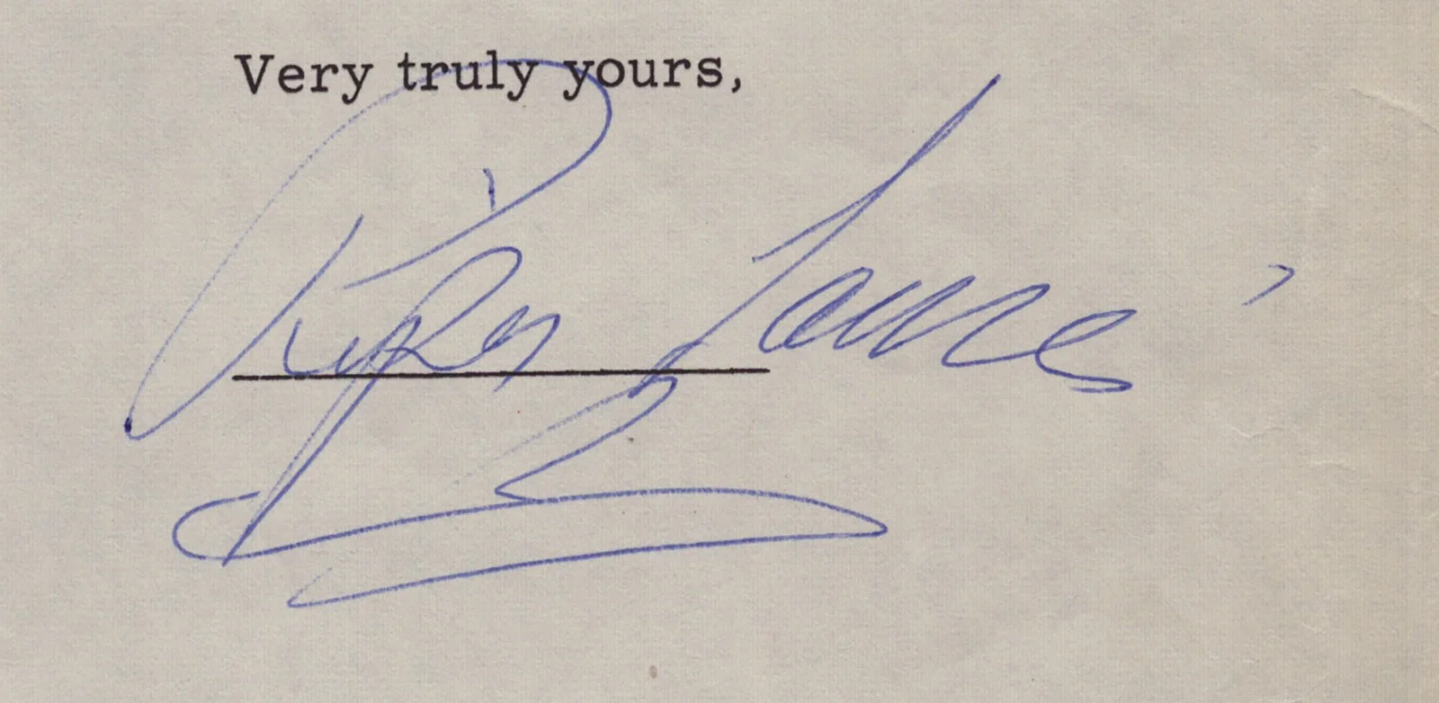 Piper Laurie — PIPER LAURIE - DOCUMENT SIGNED 04/10/1961, изображение 2