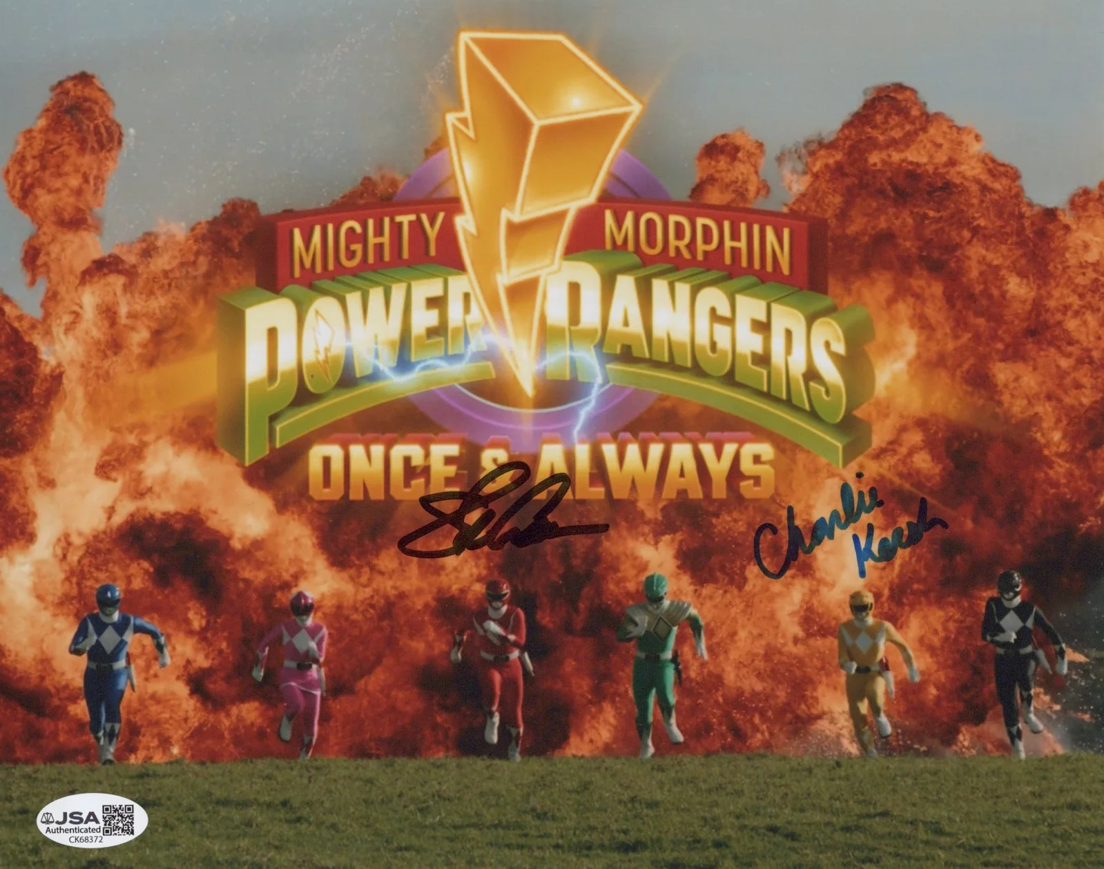 Steve Cardenas & Charlie Kersh — Power Rangers 8x10 photo signed by Steve Cardenas & Charlie Kersh JSA COA