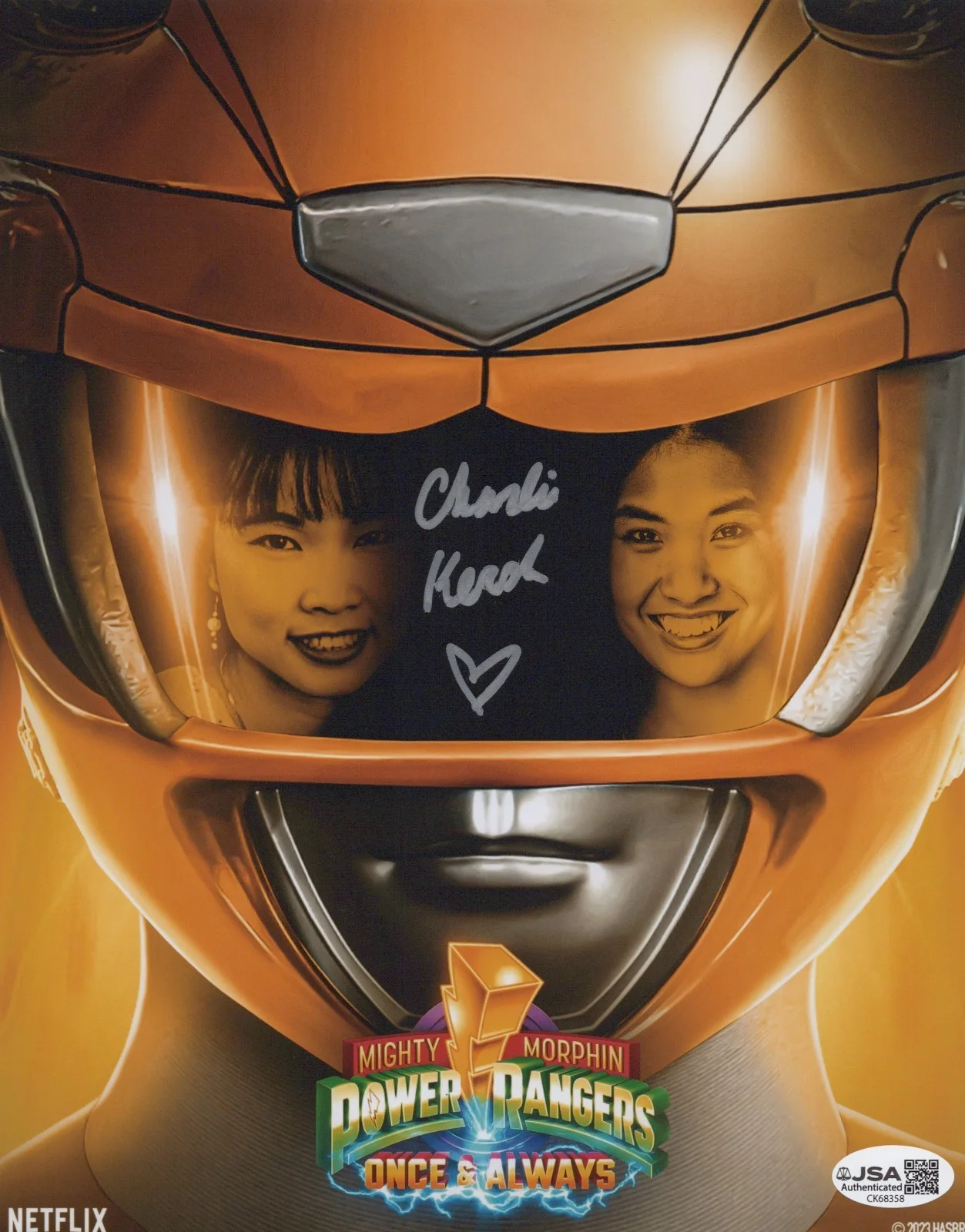 Charlie Kersh — Mighty Morphin Power Rangers- Charlie Kersh signed Yellow Ranger 8x10 JSA COA