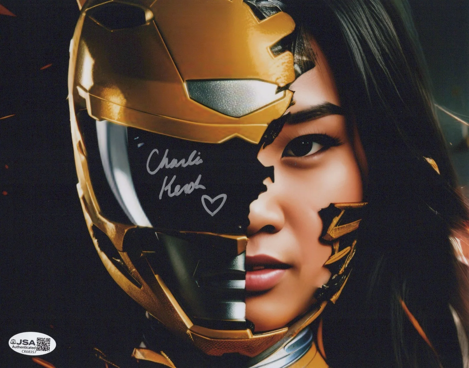 Charlie Kersh — Mighty Morphin Power Rangers- Charlie Kersh signed Yellow Ranger 8x10 JSA COA
