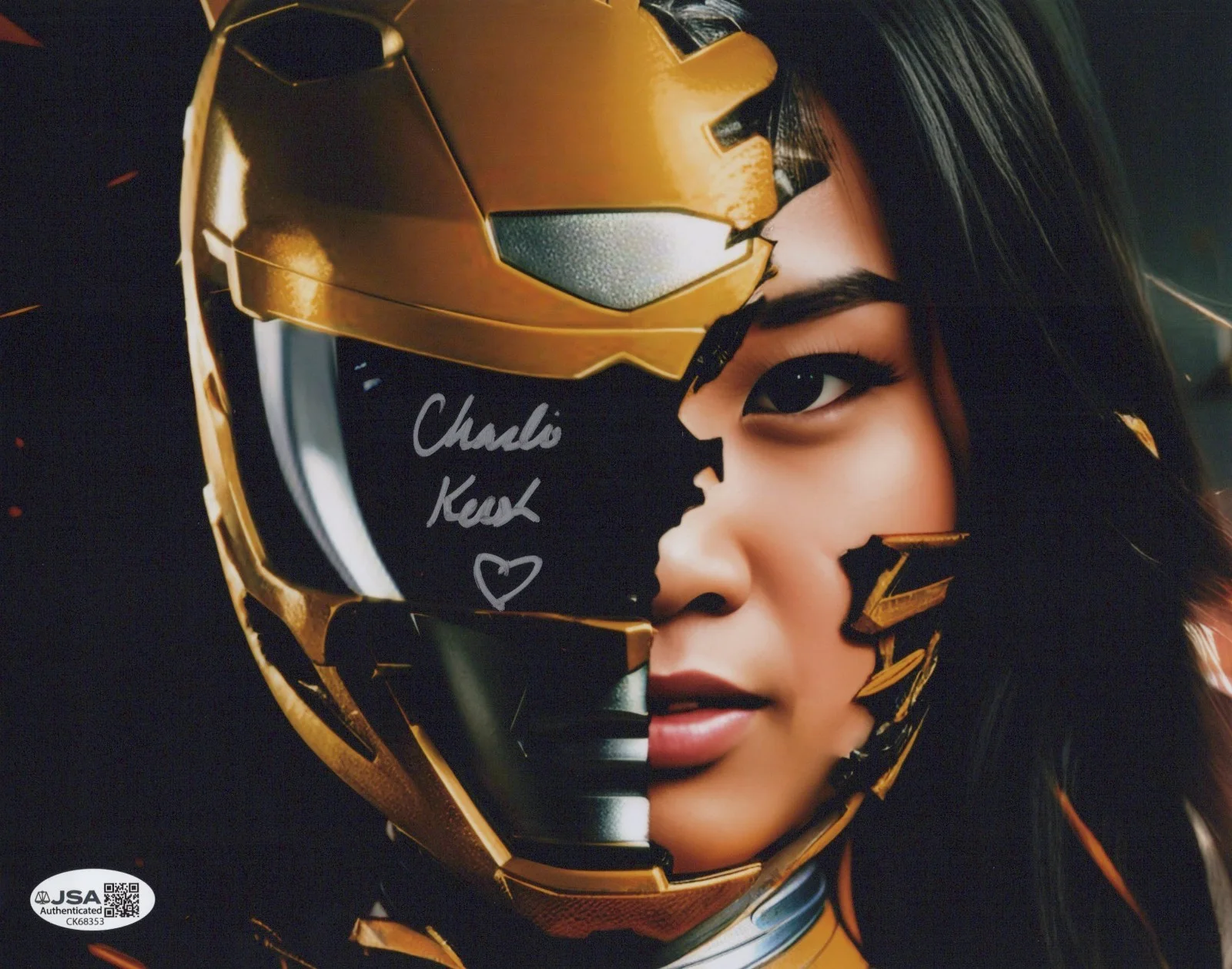 Charlie Kersh — Mighty Morphin Power Rangers- Charlie Kersh signed Yellow Ranger 8x10 JSA COA