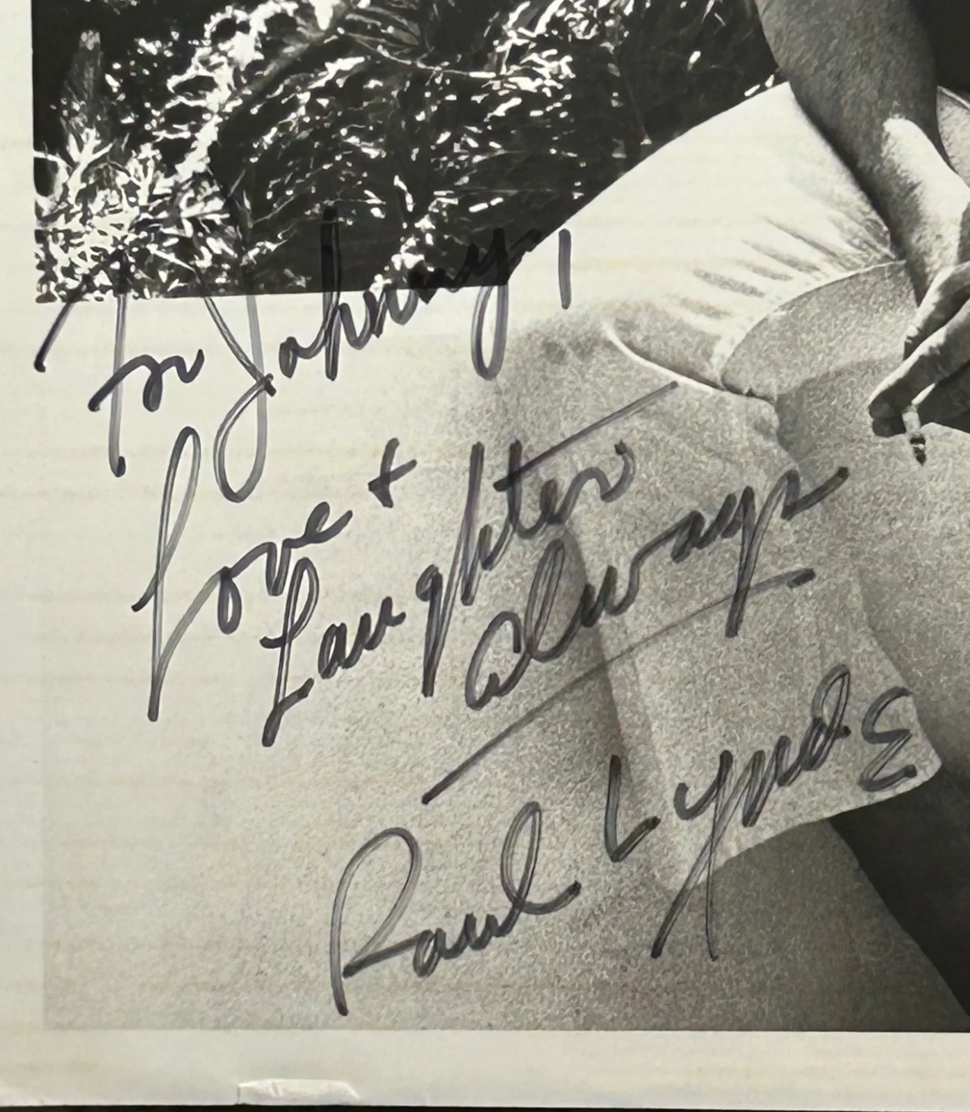 PAUL LYNDE—SIGNED PHOTO—BYE BYE BIRDIE•BEWITCHED•HOLLYWOOD SQUARES•DORIS DAY, изображение 2