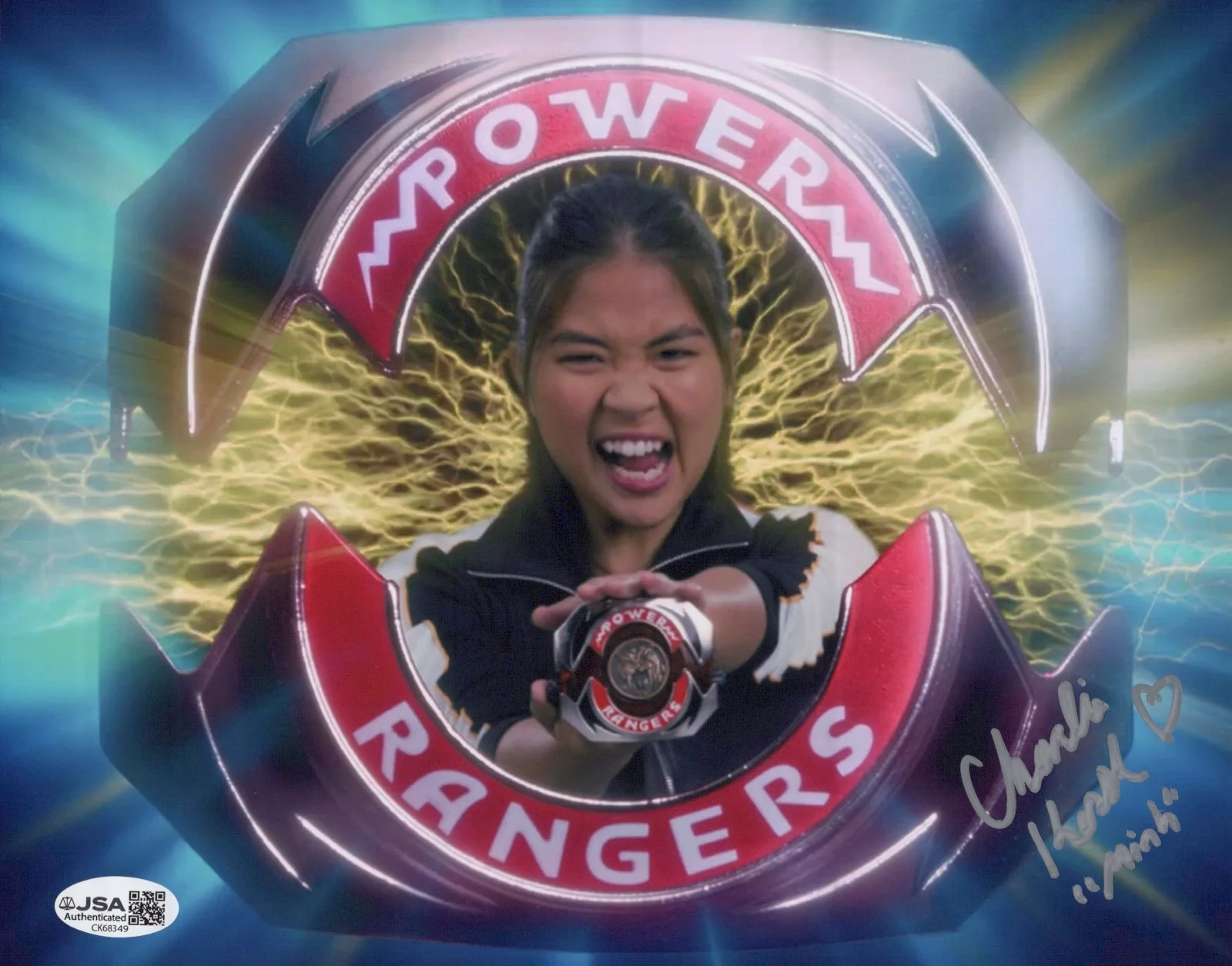 Charlie Kersh — Mighty Morphin Power Rangers- Charlie Kersh signed Yellow Ranger 8x10 JSA COA