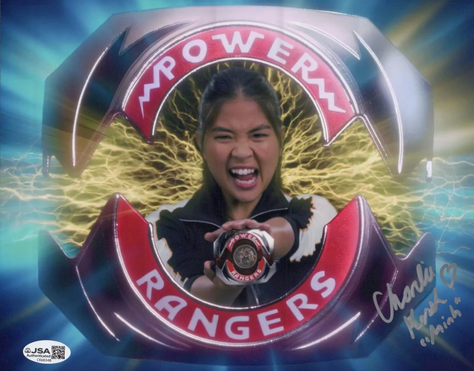 Charlie Kersh — Mighty Morphin Power Rangers- Charlie Kersh signed Yellow Ranger 8x10 JSA COA