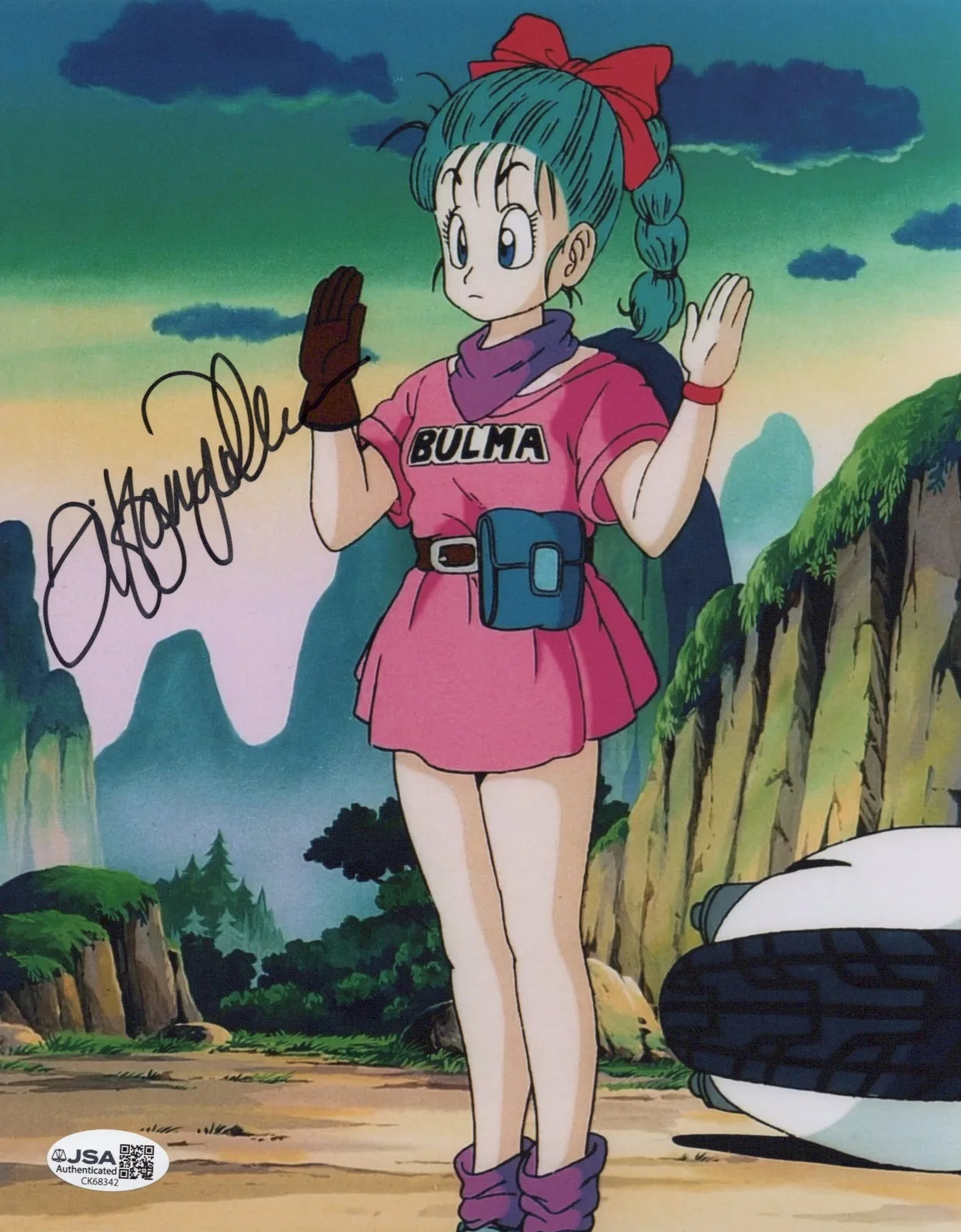Tiffany Vollmer — Dragon Ball - Tiffany Vollmer, OG Bulma & Baby Trunks signed 8x10 photo JSA COA