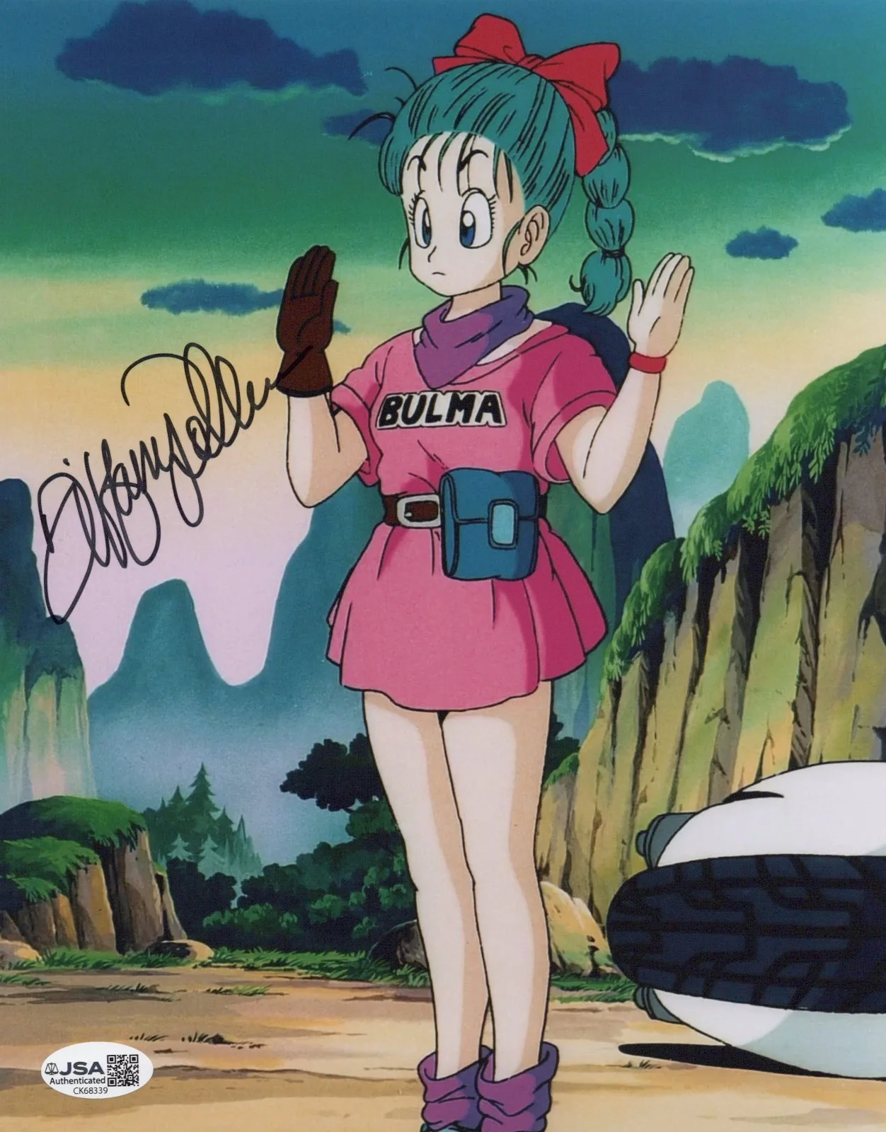 Tiffany Vollmer — Dragon Ball - Tiffany Vollmer, OG Bulma & Baby Trunks signed 8x10 photo JSA COA