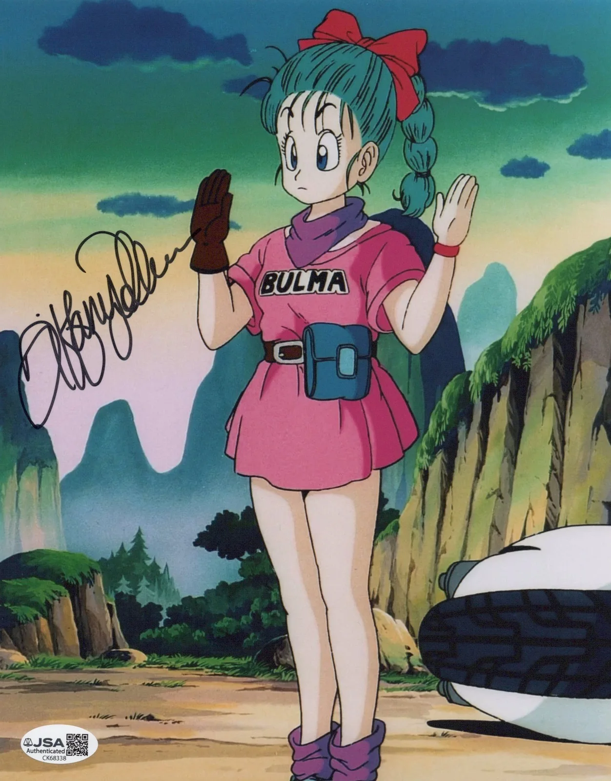 Tiffany Vollmer — Dragon Ball - Tiffany Vollmer, OG Bulma & Baby Trunks signed 8x10 photo JSA COA