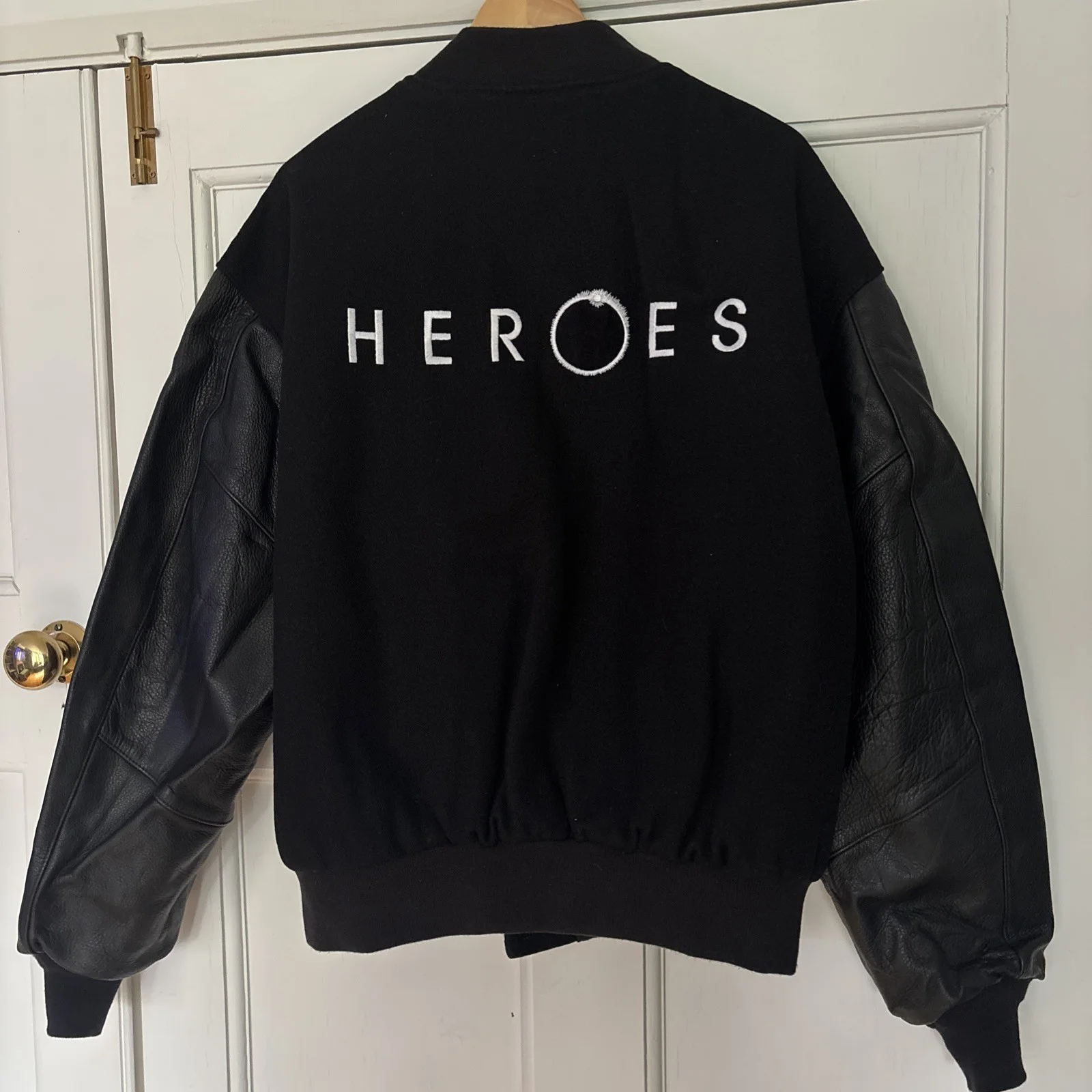 Vintage Rare NBC Heroes Series TV Promo Embroidered Varsity Jacket, изображение 3