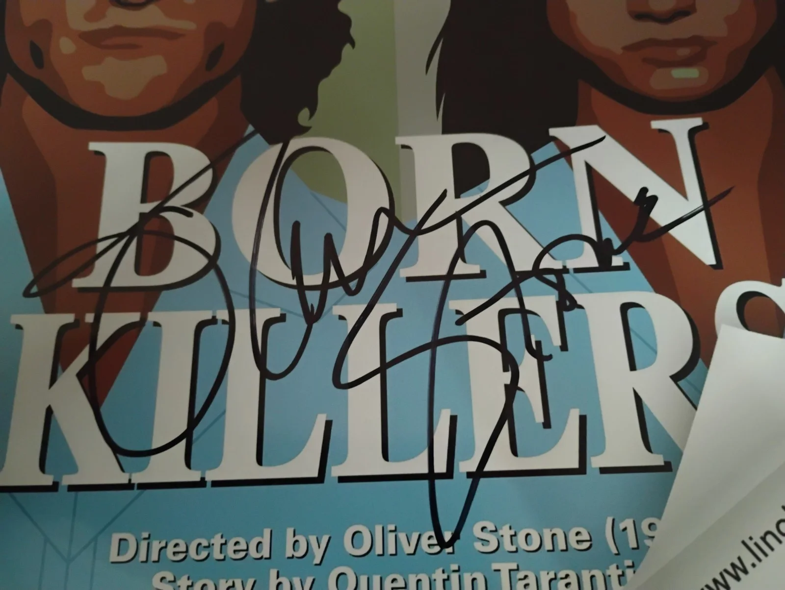 Oliver stone — OLIVER STONE DIRECTOR SIGNED CUSTOM ART NATURAL BORN KILLERS 11x14 PHOTO PROOF, изображение 2