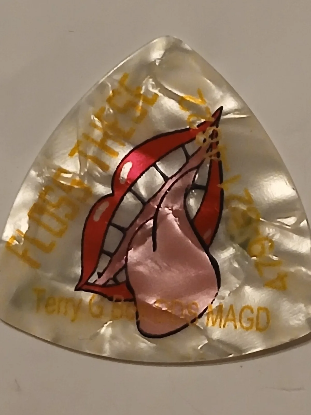 Guitar Pick The Rolling Stones "FLOSS THESE" Tare Concert Issued Swag Make Offer, image 2