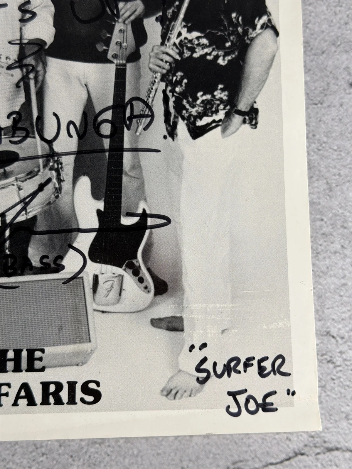 The Surfaris Signed 8x10 Photo Wipe Out Surfer Joe Multi Autograph Estate Find, изображение 4