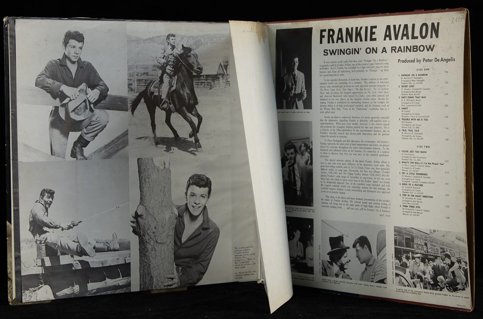 Frankie Avalon — FRANKIE AVALON - RECORD ALBUM COVER SIGNED, image 4