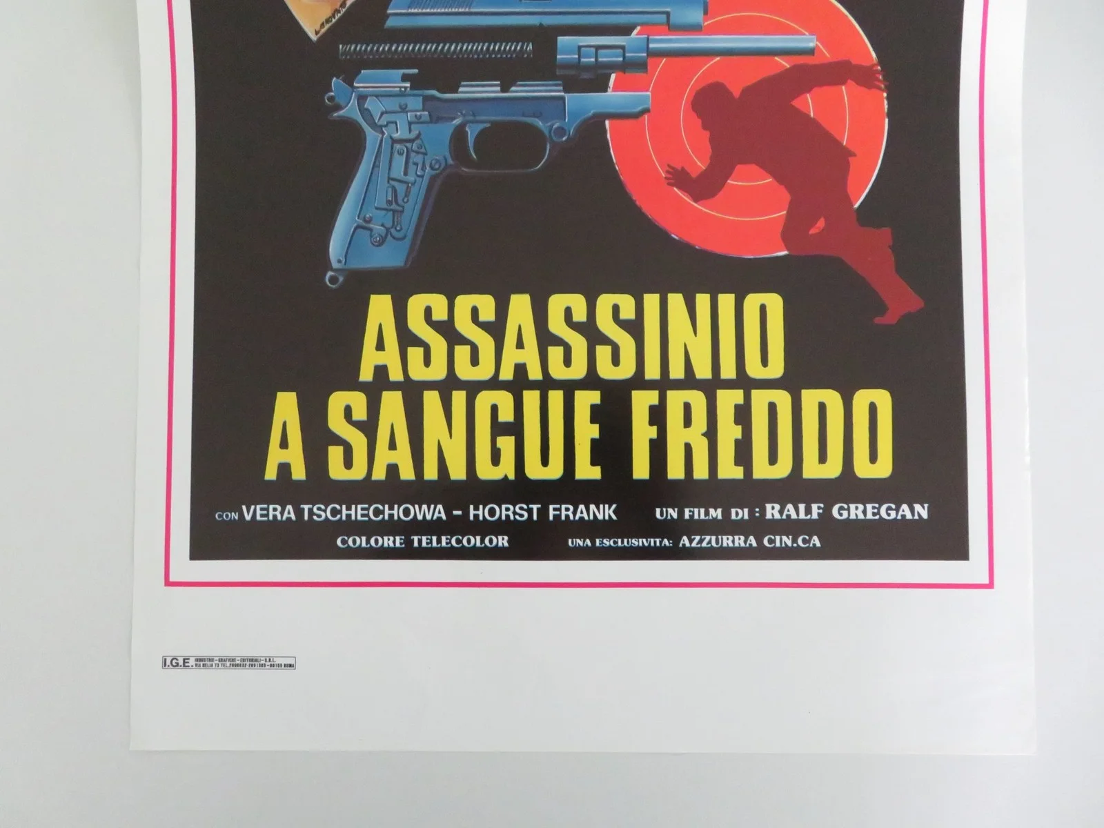 COLD BLOOD ITALIAN LOCANDINA POSTER RUTGER HAUER HORST FRANK 1975, изображение 4