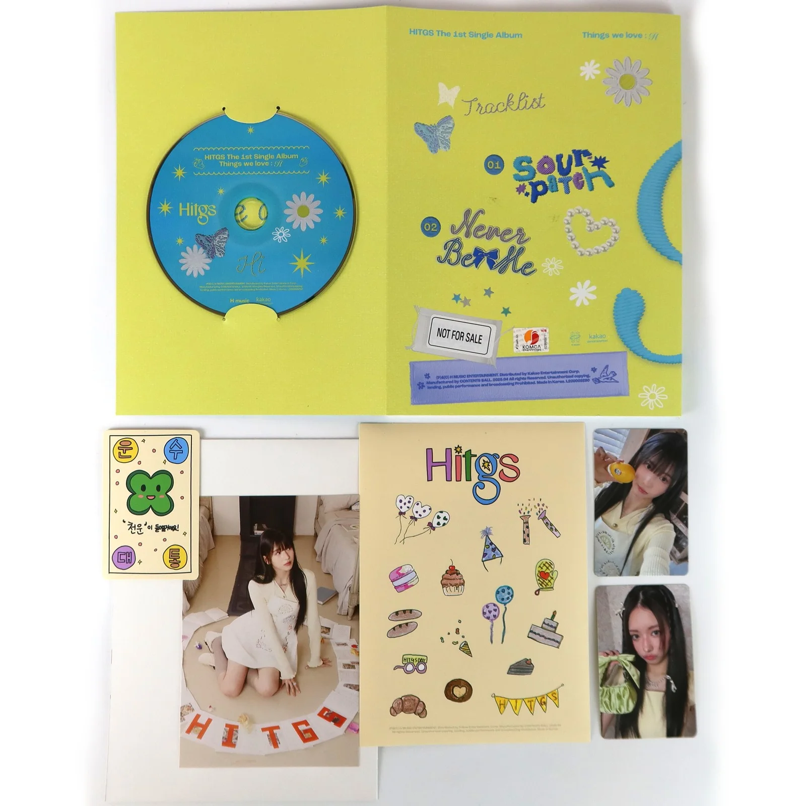 HITGS - Things We Love: H [Hi Ver.]1st Single Album Signed CD Promo 2025, изображение 2
