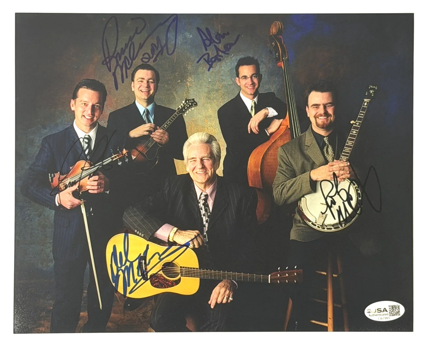 Del McCoury Band Signed 8x10 Photo — JSA Certified Auto COA Bluegrass Legends, изображение 2