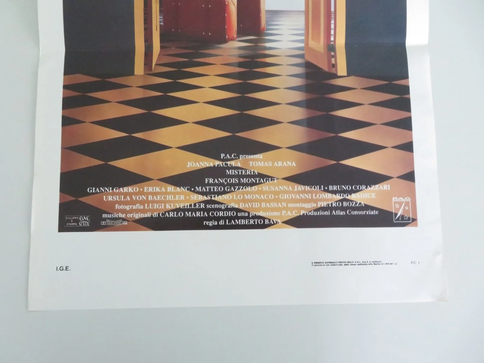 BODY PUZZLE ITALIAN LOCANDINA POSTER TOMAS ARANA ERIKA BLANC 1992, изображение 4