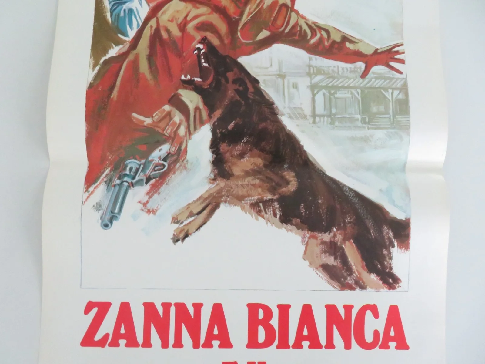 WHITE FANG AND THE GREAT KID ITALIAN LOCANDINA POSTER TONY KENDALL 1977, изображение 3