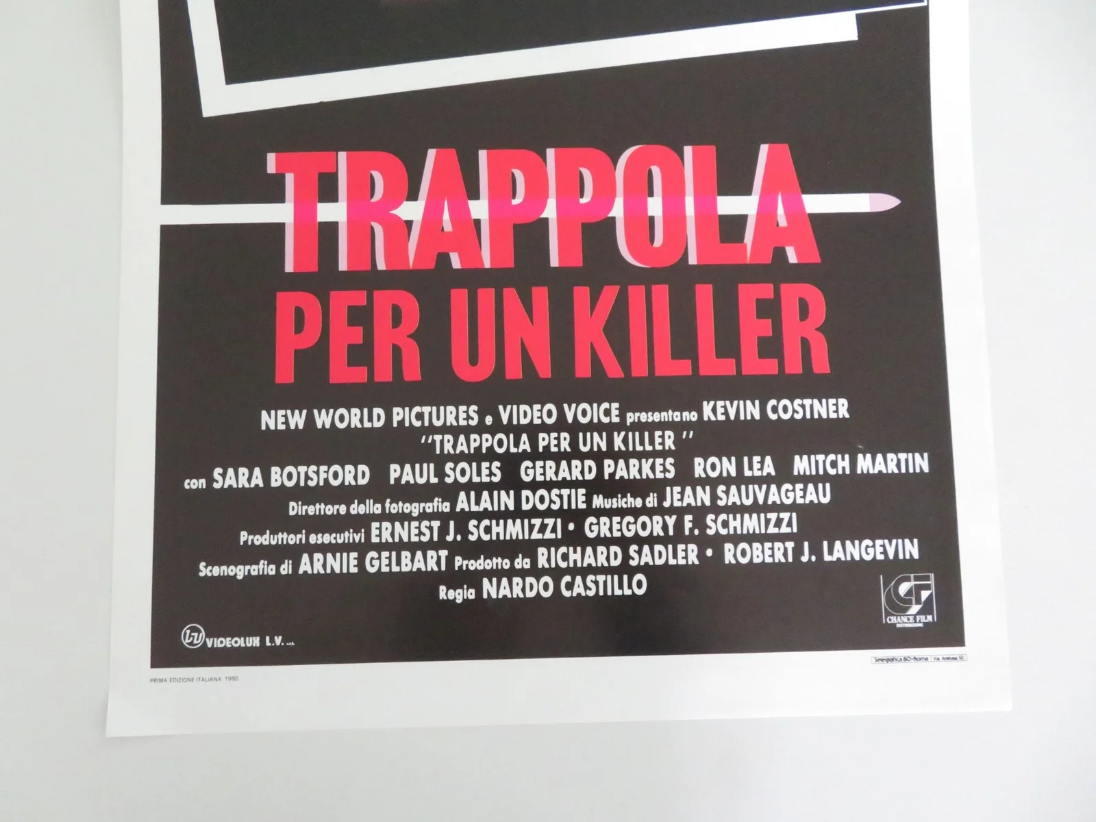THE GUNRUNNER ITALIAN LOCANDINA POSTER KEVIN COSTNER SARA BOTSFORD 1989, изображение 4