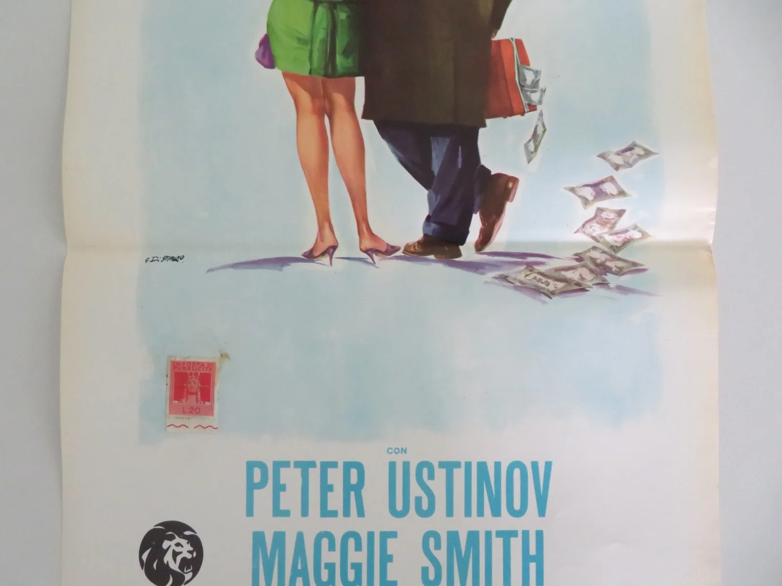 HOT MILLIONS ITALIAN LOCANDINA POSTER PETER USTINOV MAGGIE SMITH 1968, изображение 3