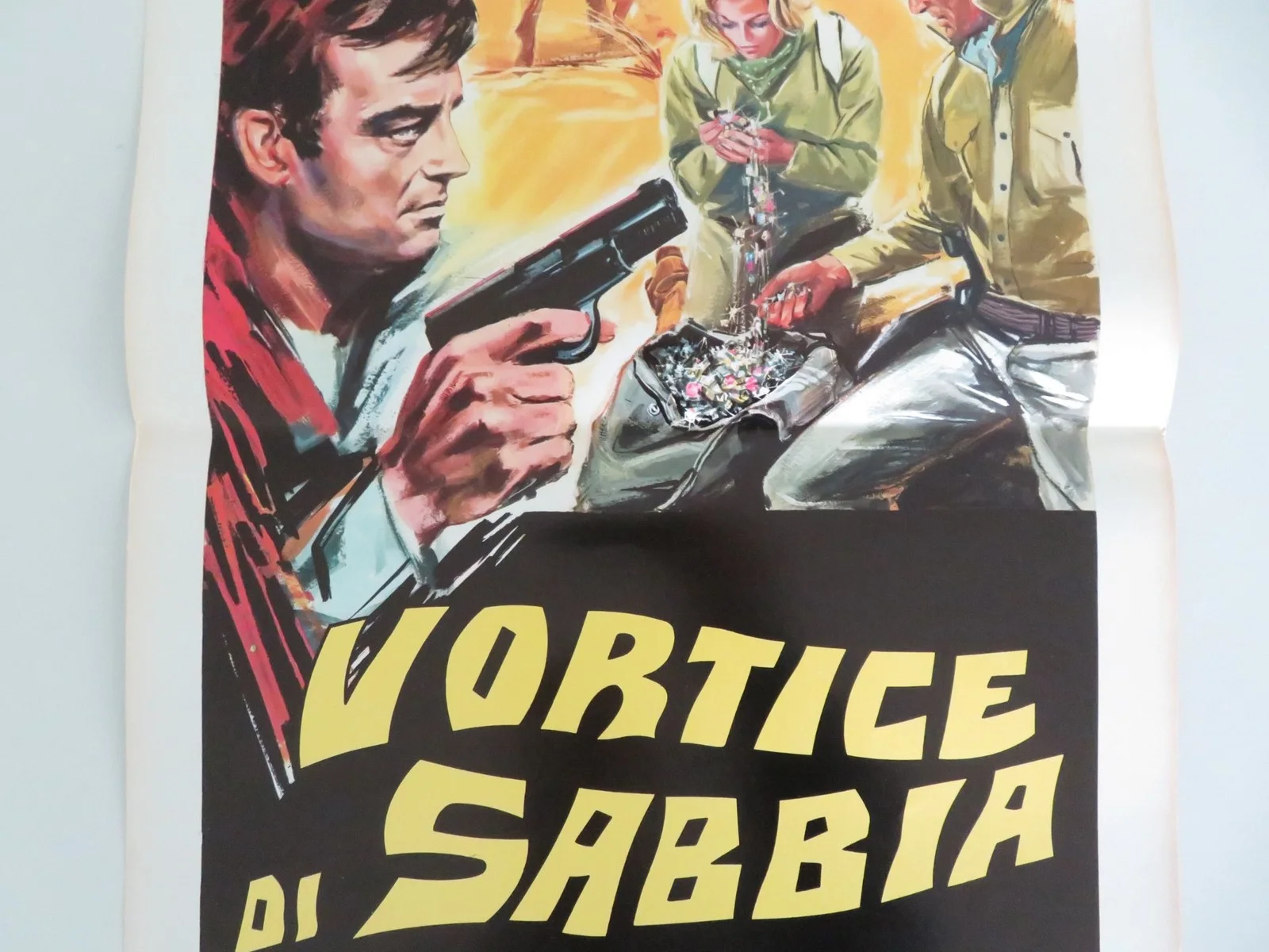 A TWIST OF SAND ITALIAN LOCANDINA POSTER RICHARD JOHNSON HONOR BLACKMAN 1969, изображение 3