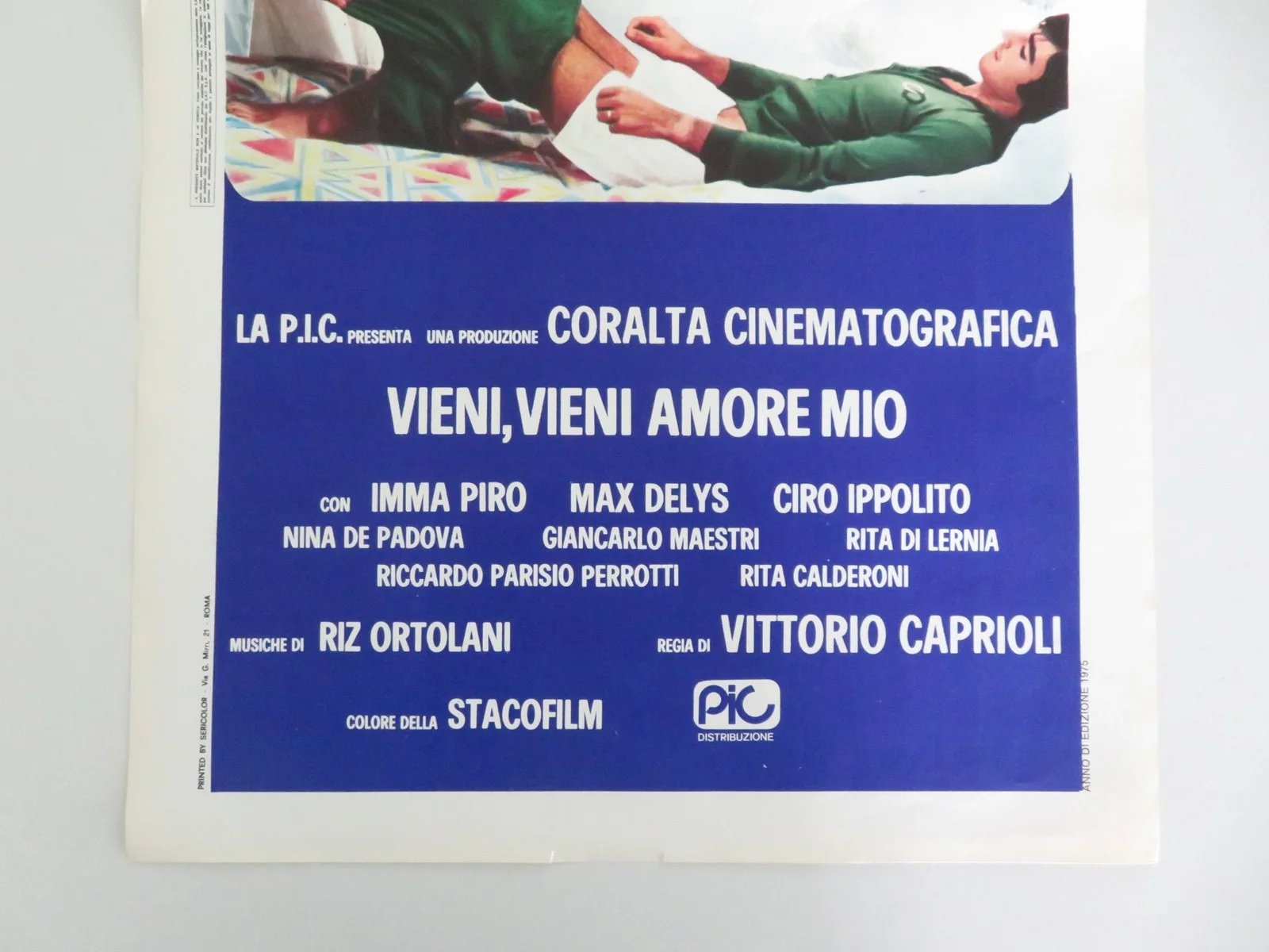 VIENI, VIENI AMORE MIO ITALIAN LOCANDINA POSTER IMMA PIRO MAX DELYS 1975, изображение 4