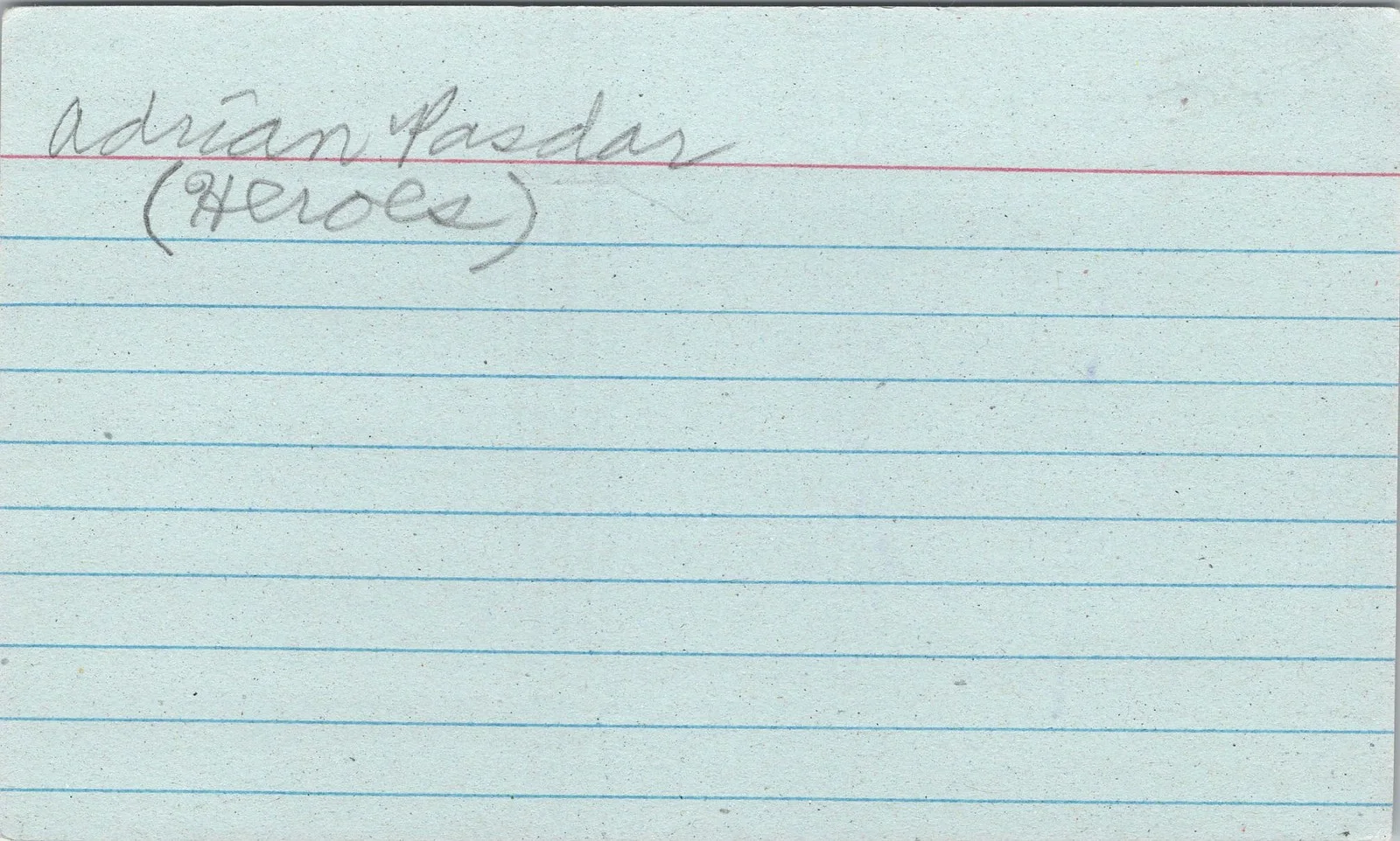 Adrian Pasdar — Adrian Pasdar Signed 3x5 Index Card Heroes, Profit, Near Dark Autographed, изображение 2