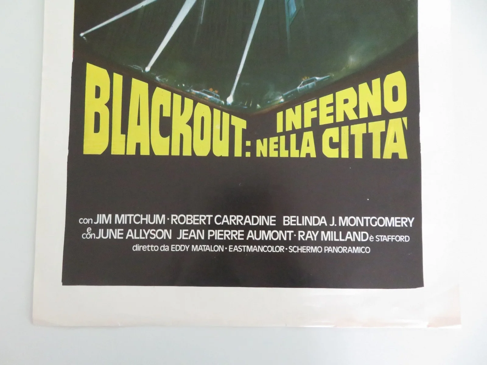 BLACKOUT: INFERNO NELLA CITTA ITALIAN LOCANDINA POSTER JAMES MITCHUM 1978, изображение 4
