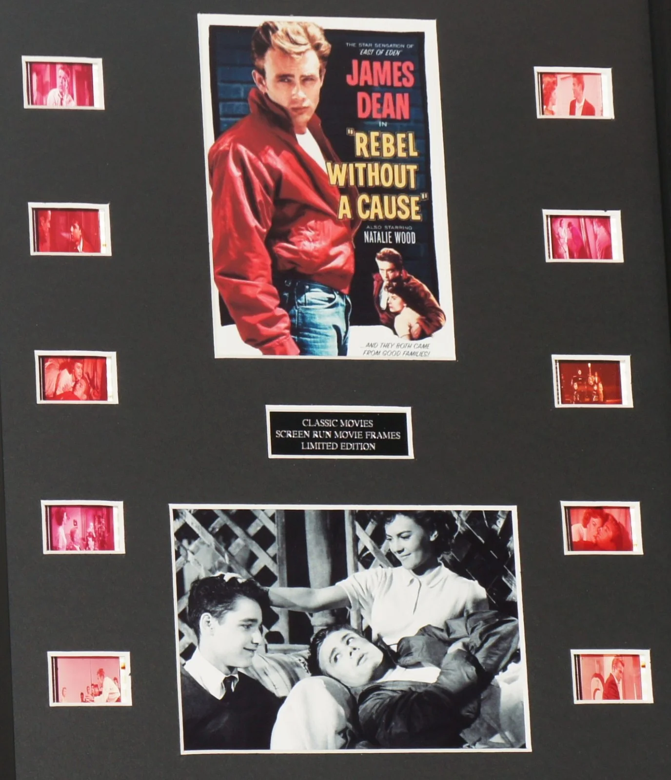 REBEL WITHOUT A CAUSE JAMES DEAN Film Cells Mount Licensed Screen Run Cells, изображение 2
