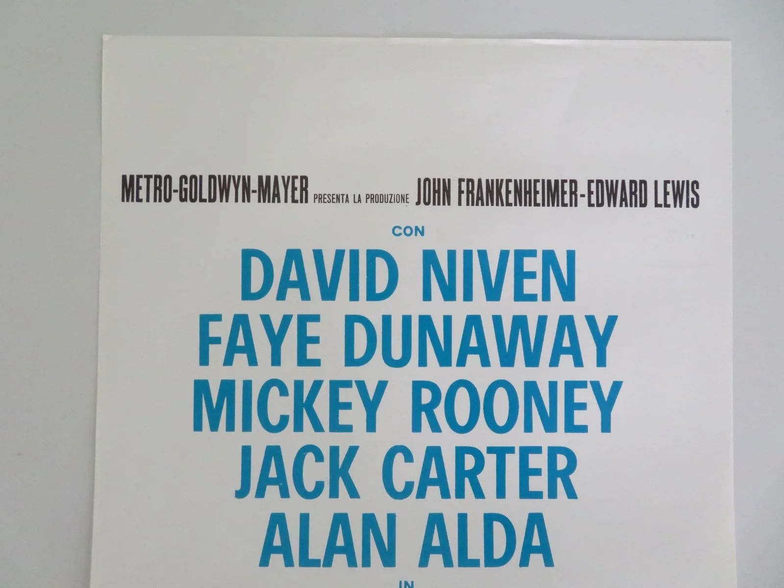 THE EXTRAORDINARY SEAMAN ITALIAN LOCANDINA POSTER DAVID NIVEN FAYE DUNAWAY 1969, изображение 2