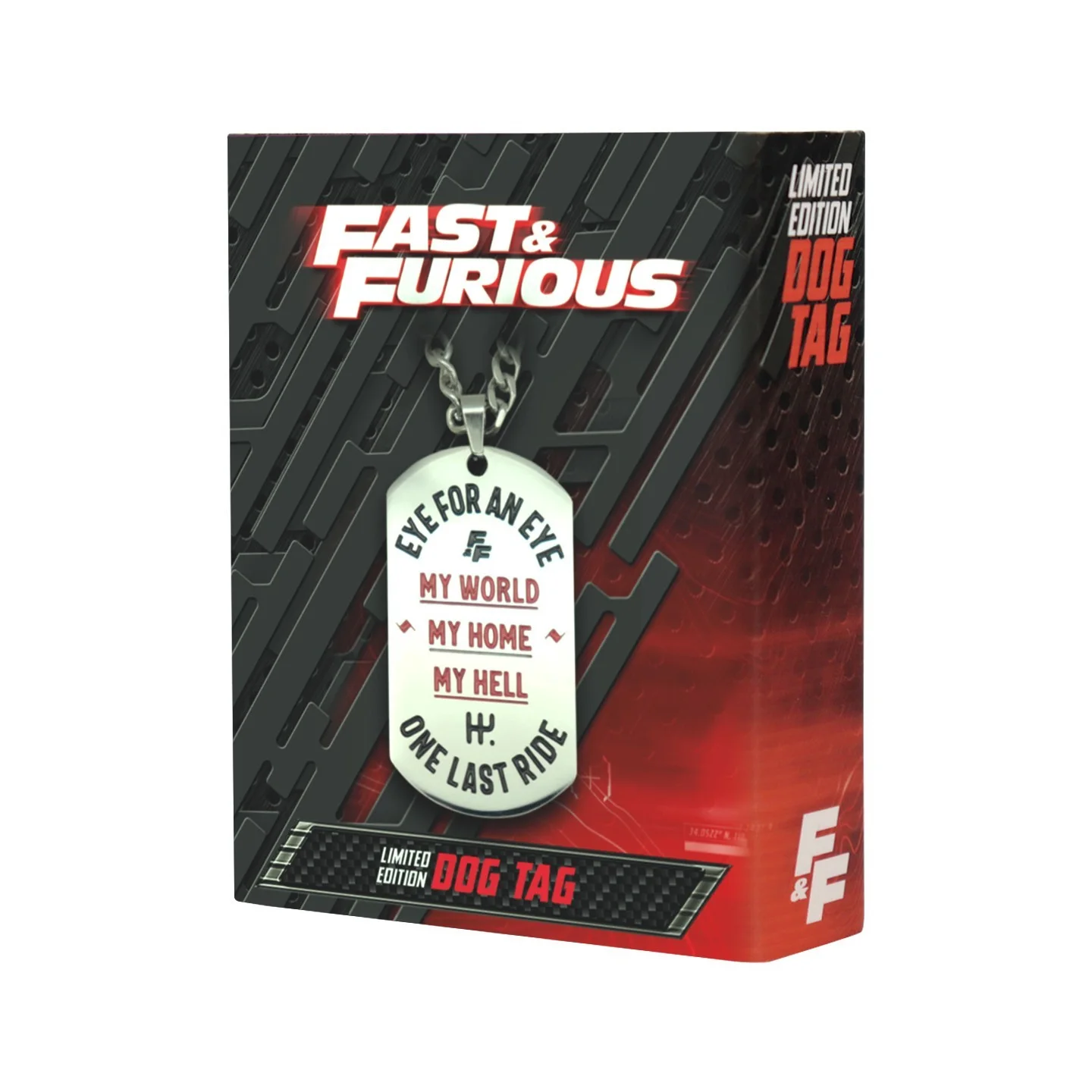 Fast & Furious Limited Edition Stainless Steel Dog Tag – Numbered Collectible, изображение 2
