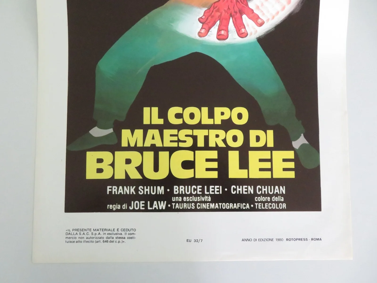 THE CRIPPLED MASTERS ITALIAN LOCANDINA POSTER CHEN CHUAN CHIU HO 1979, изображение 4