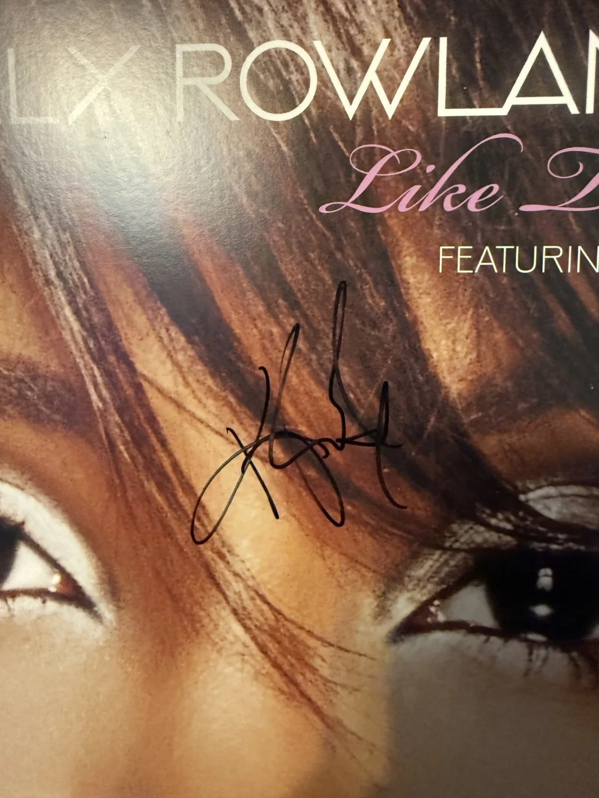Kelly Rowland signed Like This 12" lp album, изображение 2