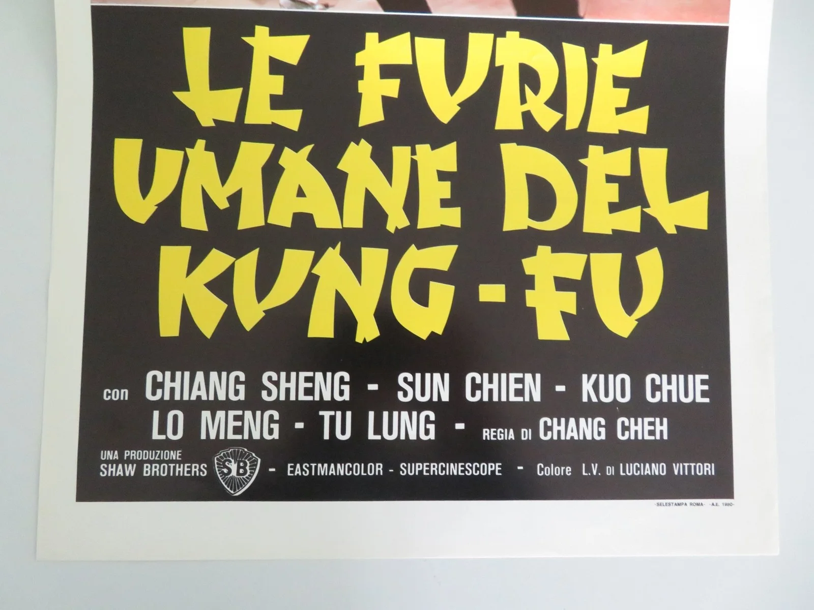 FIVE DEADLY VENOMS ITALIAN LOCANDINA POSTER CHIANG SHENG SUN CHIEN 1978, изображение 4