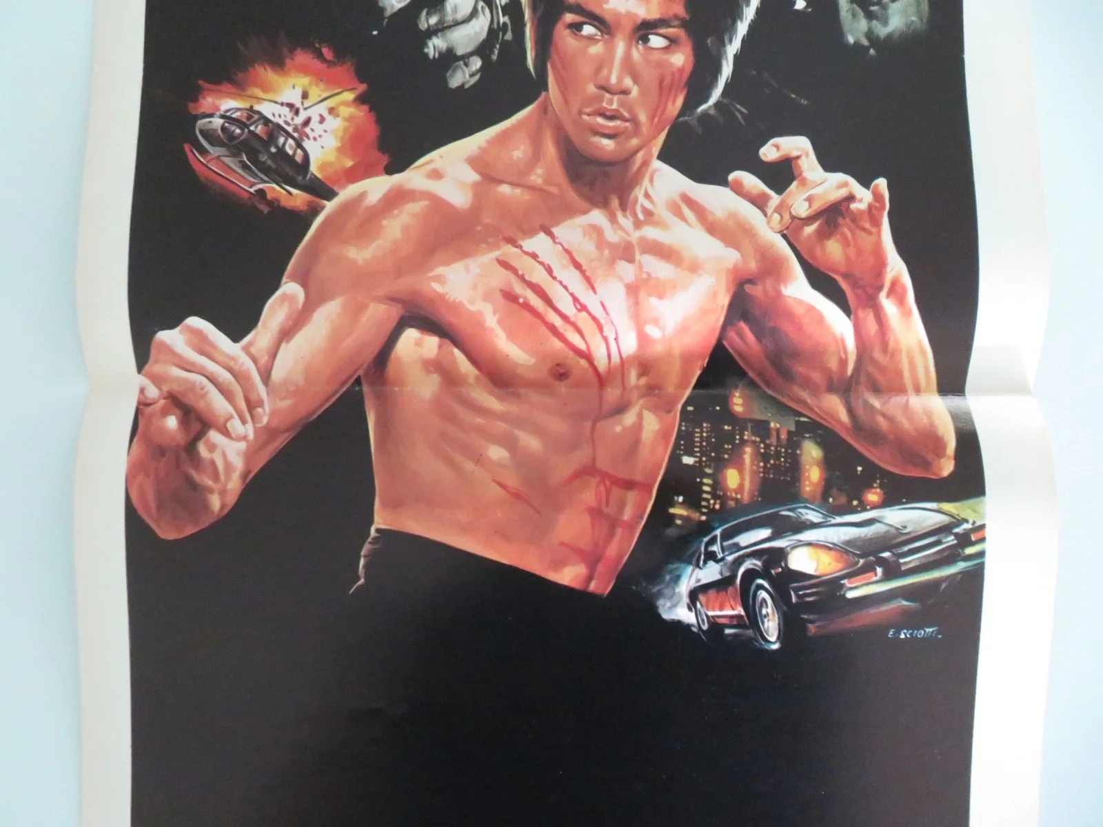 FURY OF THE DRAGON ITALIAN LOCANDINA POSTER VAN WILLIAMS BRUCE LEE 1976, изображение 3