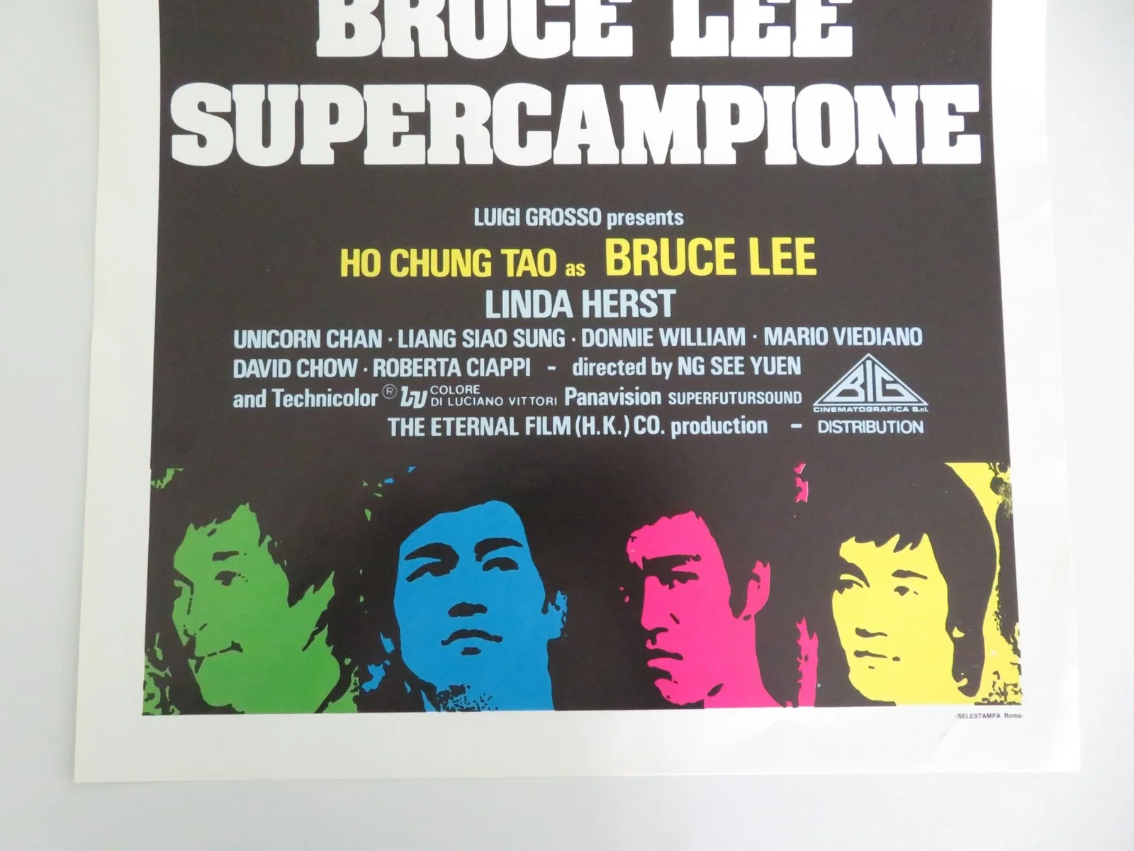 BRUCE LEE: THE MAN, THE MYTH ITALIAN LOCANDINA POSTER HO CHUNG TAO HERST 1980, изображение 4
